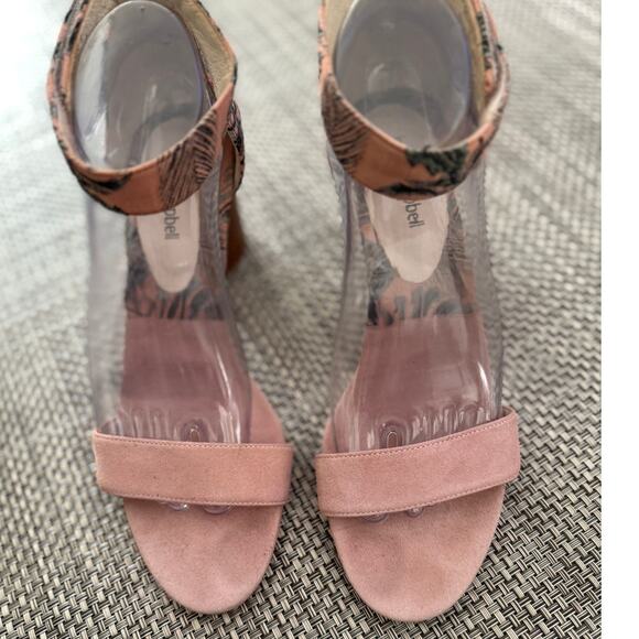 JEFFREY CAMPBELL Purdy Petal Pink Suede Floral Tapestry 9 - Picture 3 of 9